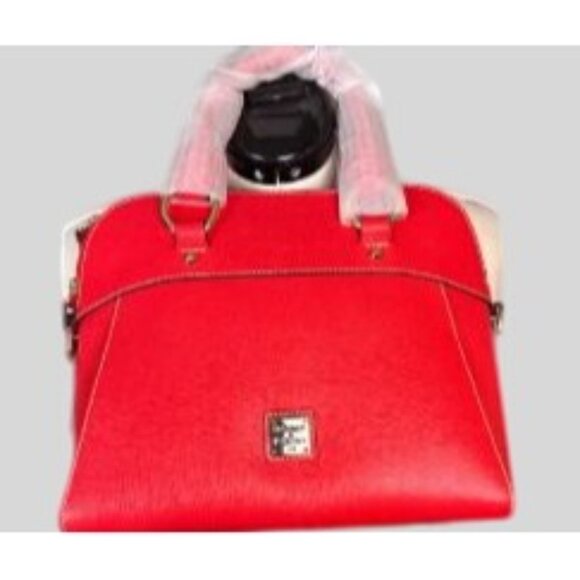 Dooney and Bourke Red Leather Satchel Bag Structured Handbag - NWT  MRSP 448.00 - Picture 9 of 14